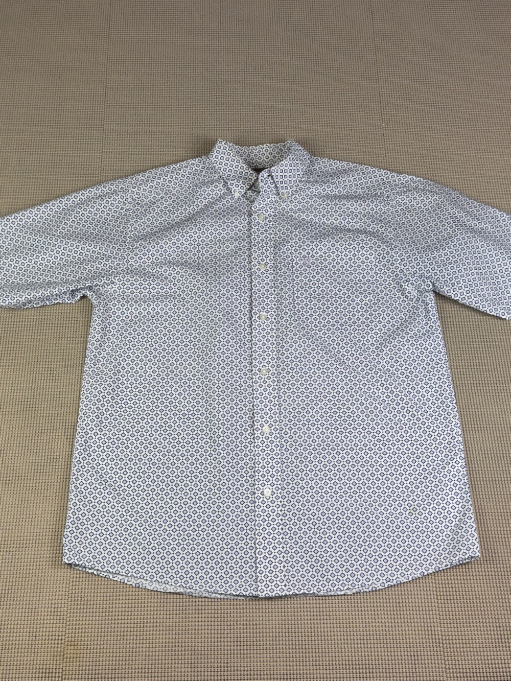 ARIAT mens bohemian western short sleeve button down size medium